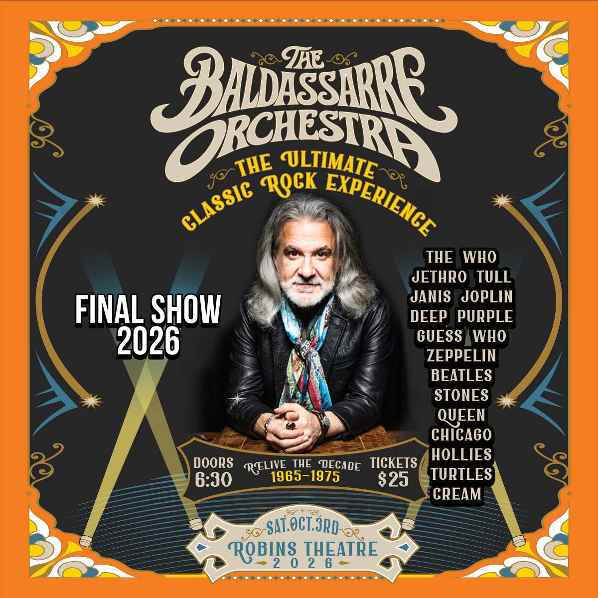 The Baldassarre Orchestra – The Ultimate Classic Rock Experience 1965 – 1975
